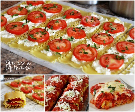 DIY Caprese Lasagna Roll Ups Recipe