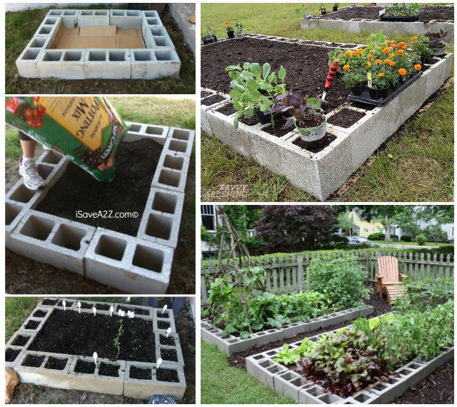 Diy Cinder Block Raised Garden Bed Video