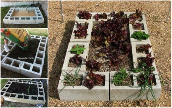 DIY Cinder Block Raised Garden Bed (Video)