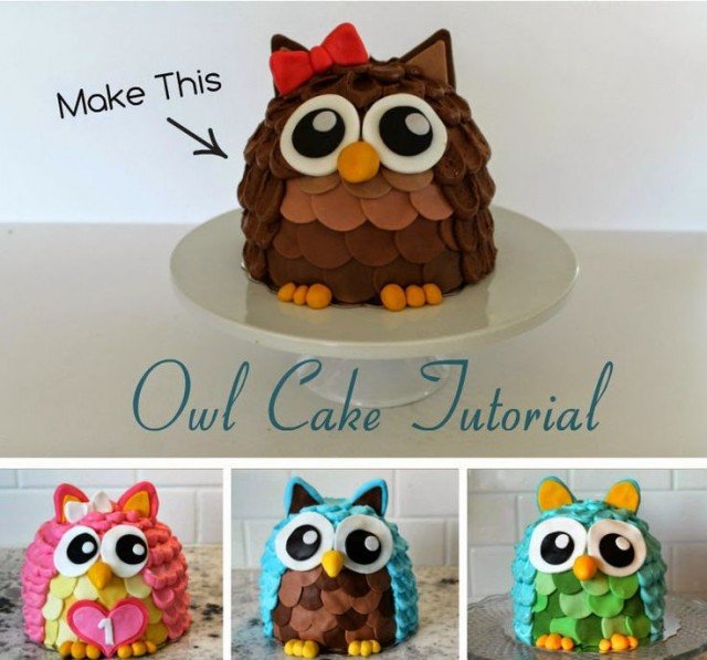 DIY Adorable Owl Cake Tutorial