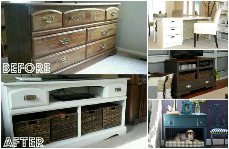 20 Fabulous Diy Ideas And Tutorials To, How To Repurpose A Dresser Without Drawers