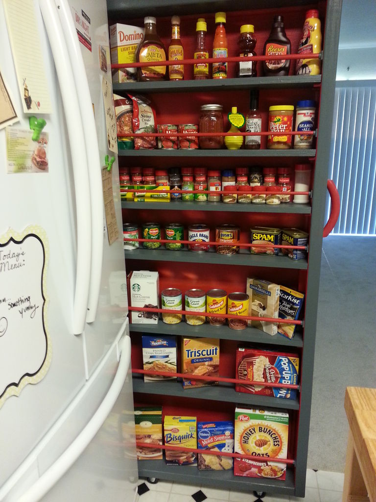 How To Diy Space Saving Pull Out Pantry Cabinet