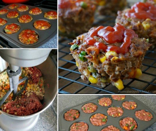 DIY Vegetable Meatloaf Muffins