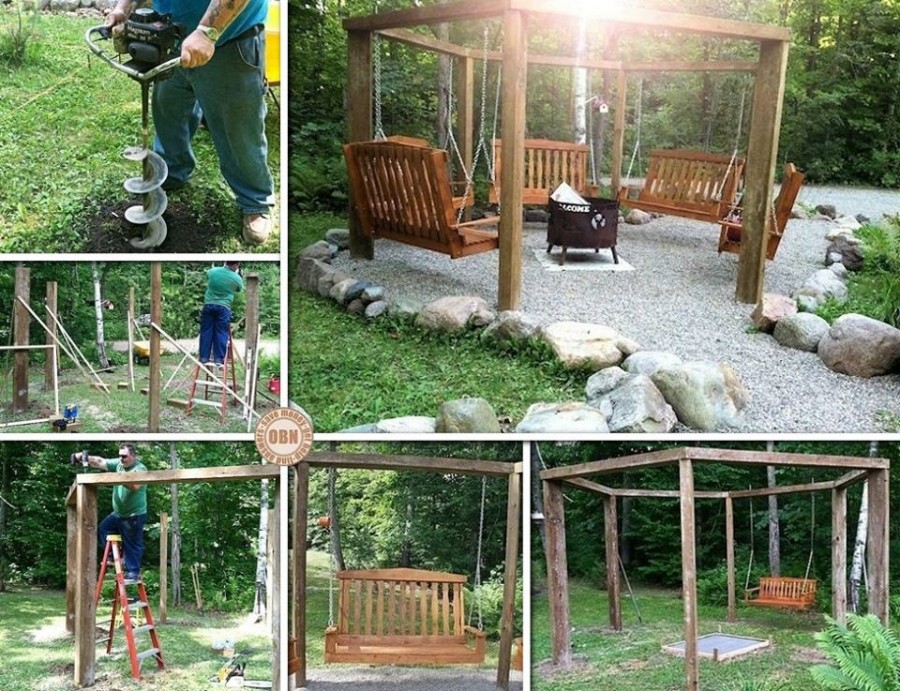 Fabulous DIY Patio and Garden Swings15B