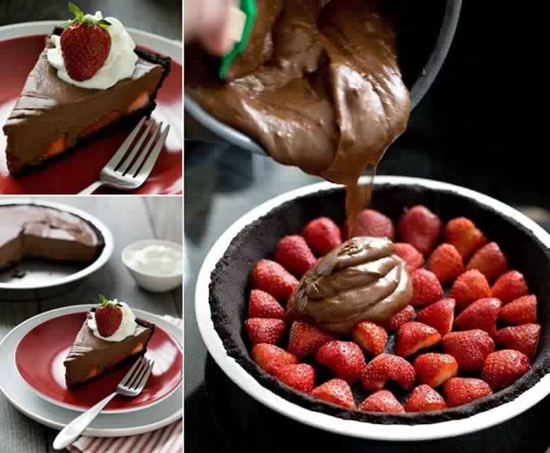 How to DIY Chocolate Strawberry Oasis Pie