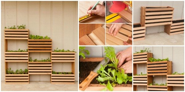 How To Diy Vertical Wall Garden Planter