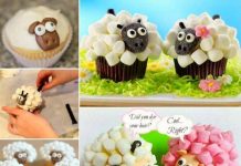 How to DIY Marshmallow Sheep Cupcakes DIY Marshmallow Sheep Cupcakes