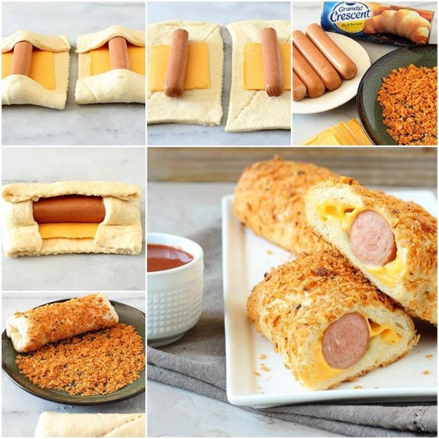 Nacho-Crusted Crescent Dog Recipe