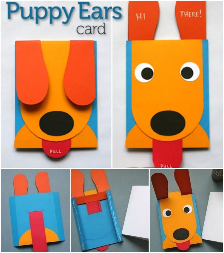 Paper Puppy Pop Up Greeting Card