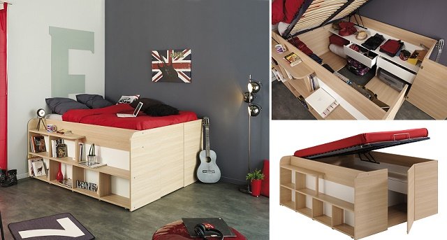 Space-Up Double Bed diy inspiration