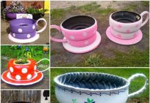 How to DIY Recycled Tire Teacup Planters (Video) How to DIY Teacup Tire Planters Tutorials