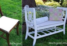 How to DIY Garden Bench from Dining Chairs Upcycle 2 Dinning Chair Into Garden Bench Instruction Tutorial