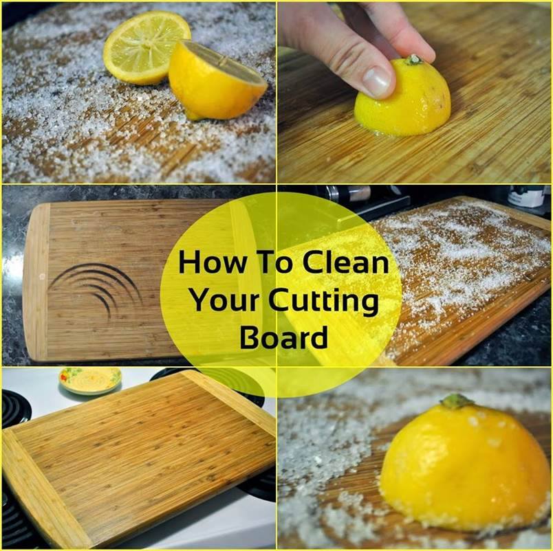 clean and disinfect your wooden cutting boards