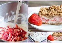 DIY Easy Frozen Strawberry Crunch Cake Recipe DIY Easy Frozen Strawberry Crunch Cake Recipe Tutorial