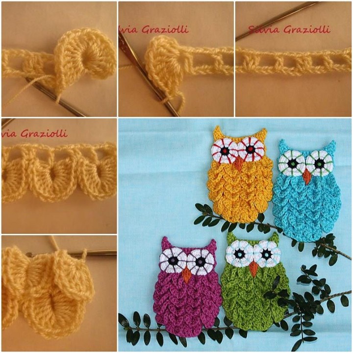 DIY Crochet Crocodile Stitch Owl Pattern