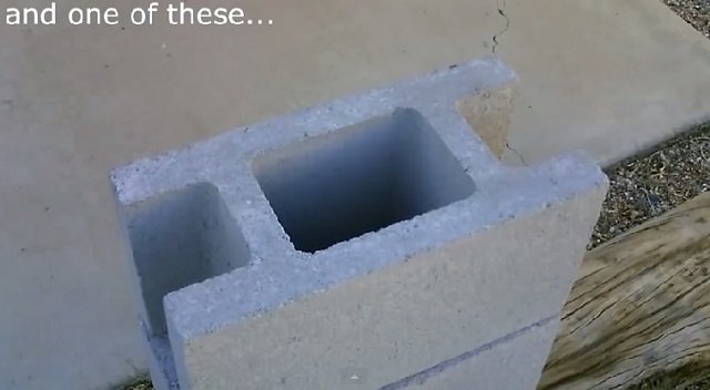 DIY Concrete Block Dual Burner Rocket Stove4