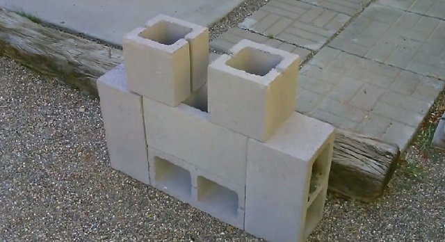 DIY Concrete Block Dual Burner Rocket Stove6