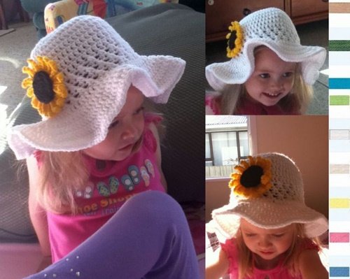 DIY Crochet Summer Sun Hat Free Pattern