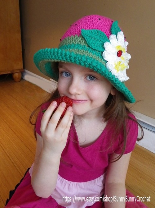  Crochet Summer Sun Hat Free Pattern