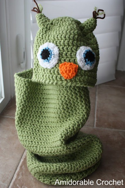 Crochet Baby Owl Cocoon Free Crochet Patterns