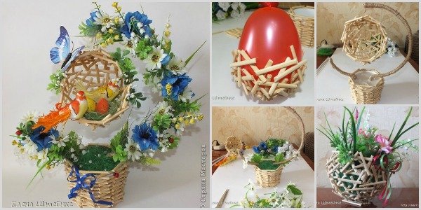 DIY Wood Flower Topiary or Planter