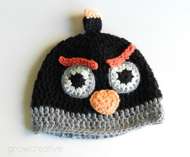 FabArtDIY crochet angry bird hat free pattern05