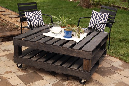 20+ Outdoor Pallet Furniture DIY ideas and tutorials-DIY outdoor furniture set