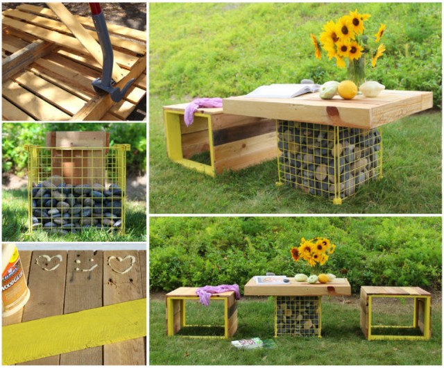 20+ Outdoor Pallet Furniture DIY ideas and tutorials -diy pallet table