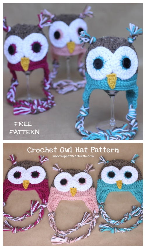 Crochet Baby Owl Hat Free Crochet Patterns