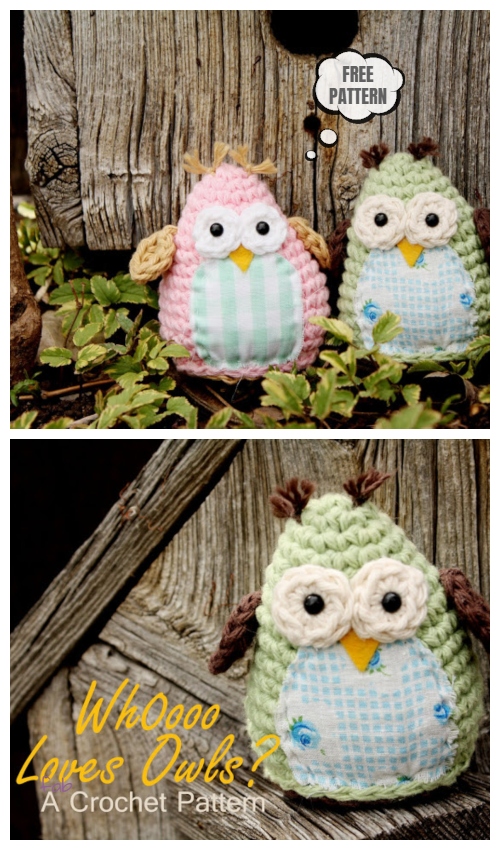 Crochet Simple Sweet Owl Amigurumi Free Patterns