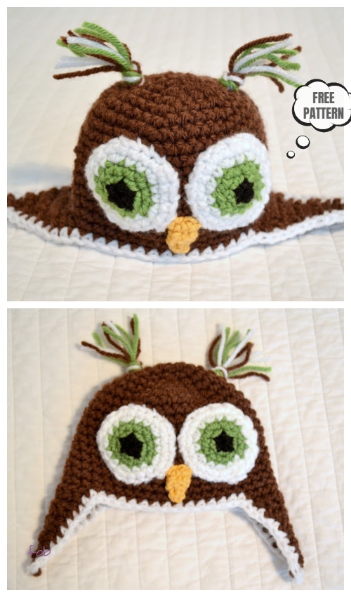 Crochet Baby Owl Hat Free Crochet Patterns