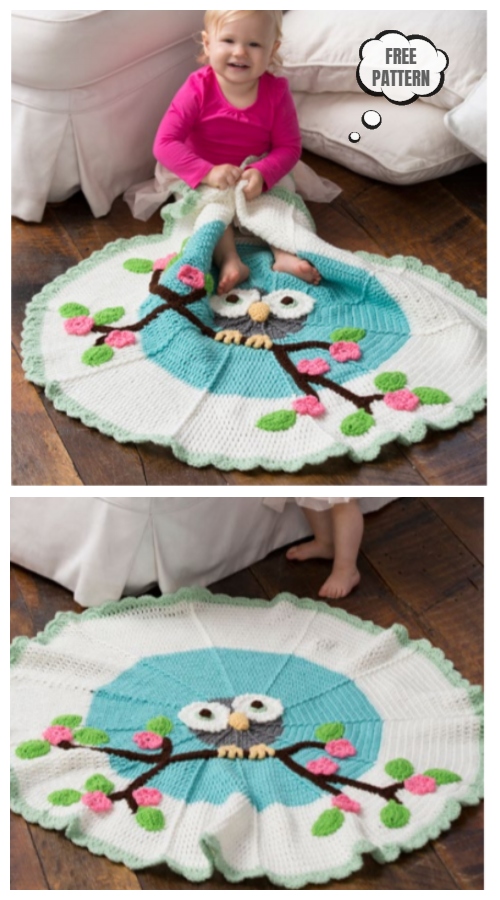 Crochet Owl Blanket Free Crochet Patterns