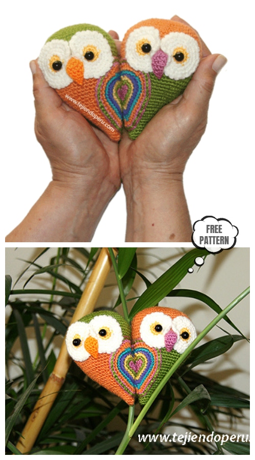 Crochet Valentine Owl Amigurumi Free Patterns