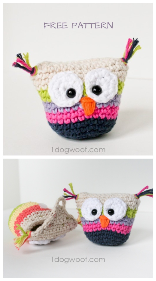 Crochet Owl Pouch Free Crochet Patterns