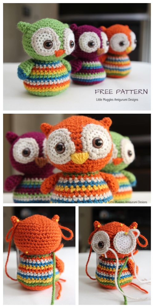 Crochet Baby Owl Amigurumi Free Patterns