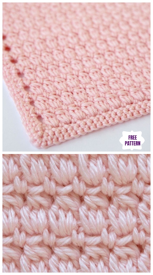 Crochet Cozy Clusters Baby Blanket Free Crochet Pattern