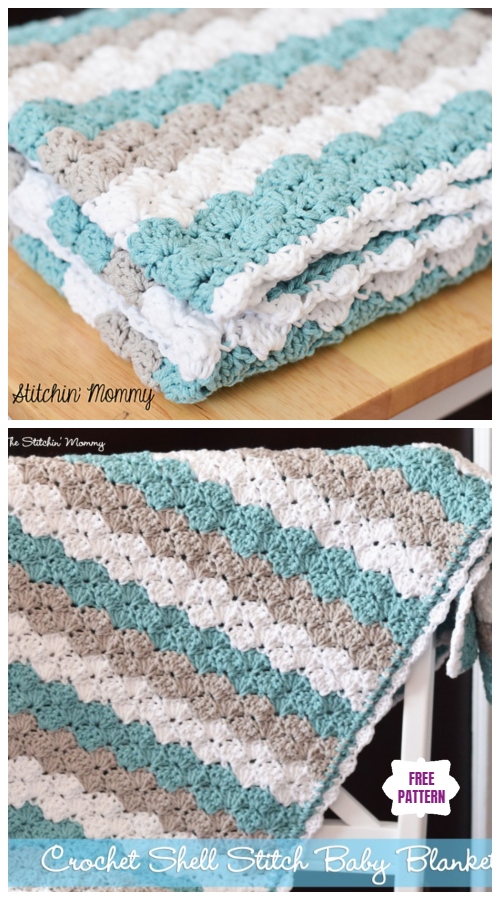 Crochet Shell Stitch Baby Blanket Free Crochet Pattern