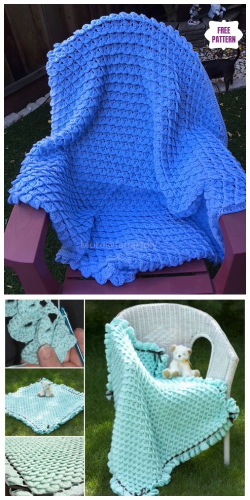 Crochet Crocodile Stitch Blanket Free Crochet Pattern