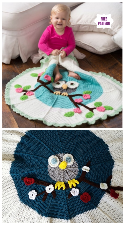 Crochet Owl Blanket Free Crochet Patterns