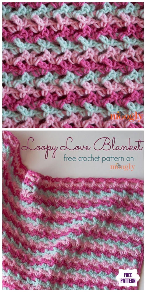 Crochet Loopy Love Blanket Free Crochet Pattern