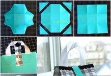 How to DIY Folded Paper Gift Bag folded paper gift bag diy tutorial