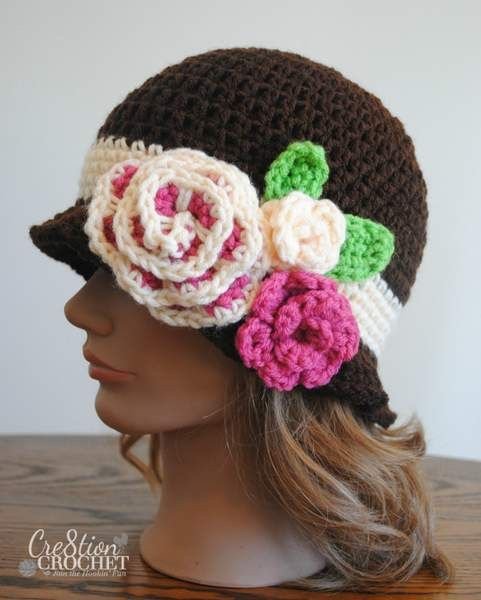 Crochet girls sun hat free pattern