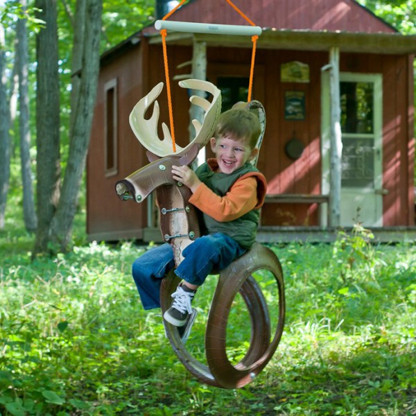 Horse Tire Swing--20+ DIY Ways to Repurpose Old Tires for Home and Garden