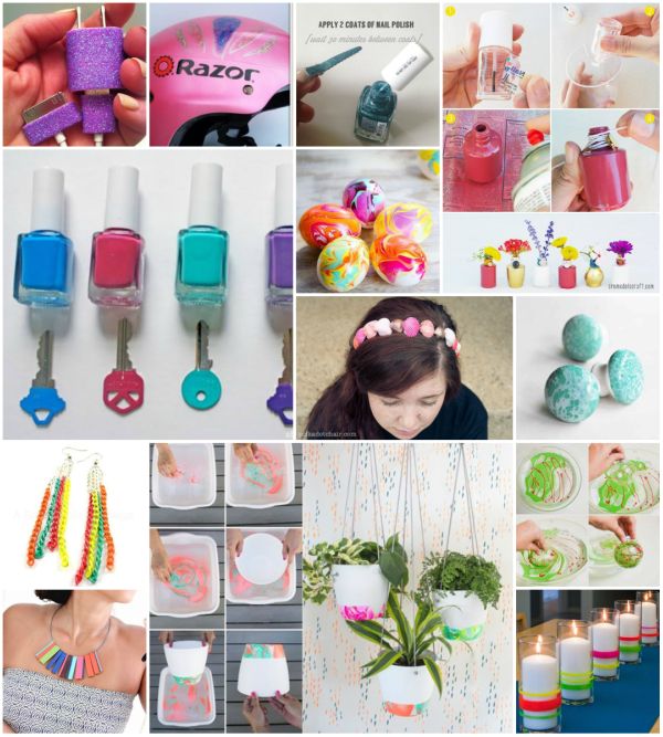 20+ Fab Art DIY Ideas and Projects With Nail Polish