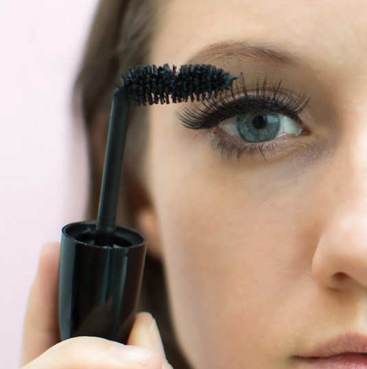 Hacks to Get Flawless Eyelashes Every Time-Bend the brush of the mascara wand so it's easier to maneuver.