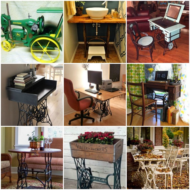 30+ DIY Ideas to recycle your old sewing machines