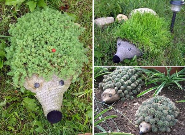 DIY Plastic Bottle Hedgehog Planter for Your Garden