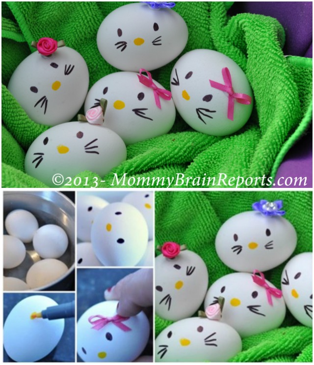 DIY Hello Kitty Easter Egg Decorating