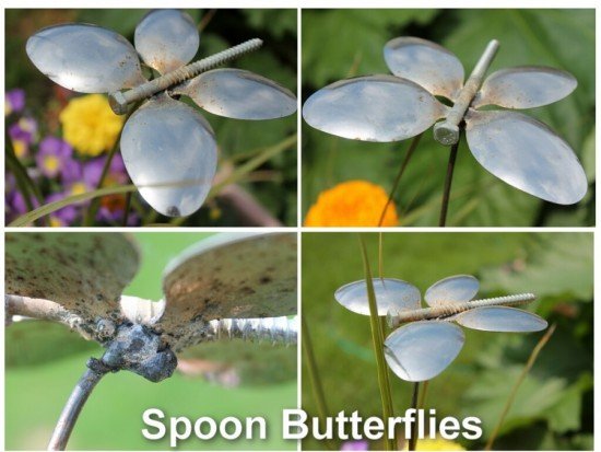 DIY Silver Spoon Butterfly Art for Home and Garden