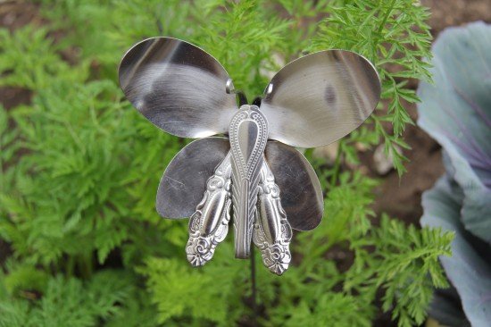 DIY Silver Spoon Butterfly Art for Home and Garden